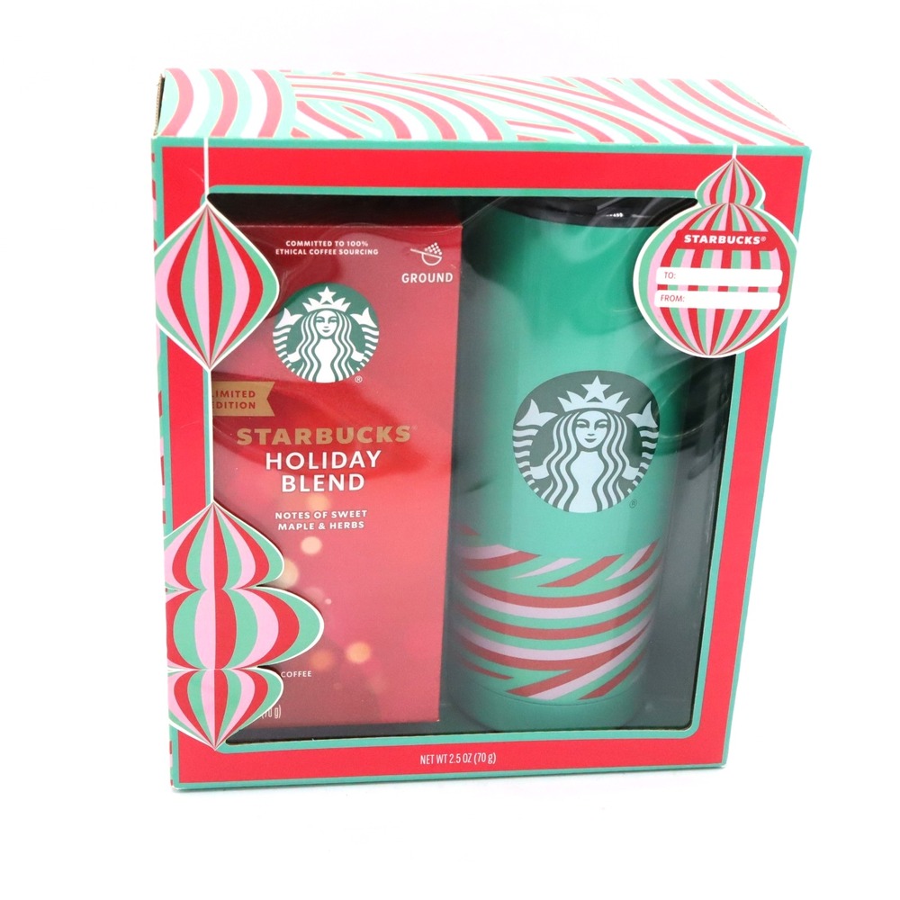 Starbucks Holiday Blend Coffee & Tumbler Gift Set Limited Edition 2024 Sealed